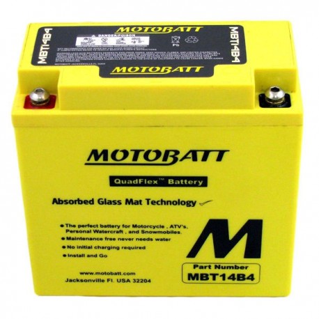 MotoBatt MBT14B4 gel battery
