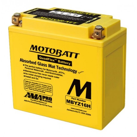 MotoBatt MBTX16U gel battery