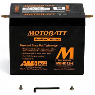 MotoBatt MBHD12H gel battery